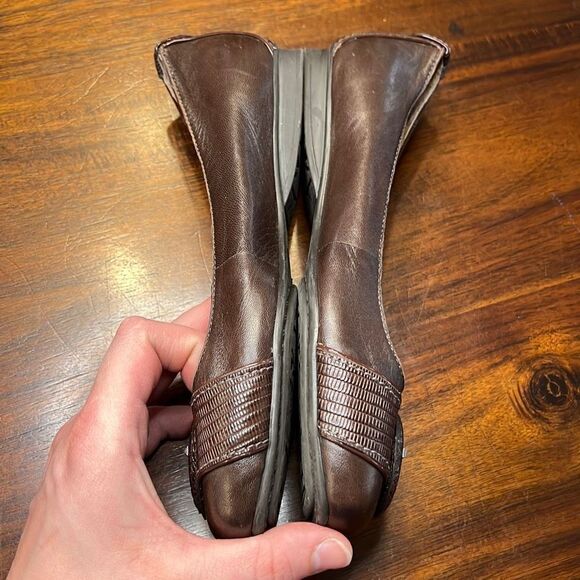 Nurture Karli Brown Leather Belt Toe Accent Flats US 6.5 - Picture 2 of 7